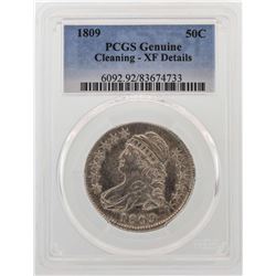 1809 Capped Bust Half Dollar Coin PCGS XF Details