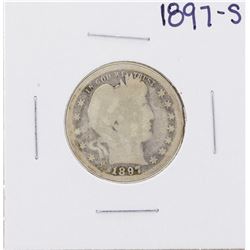 1897-S Barber Quarter Coin