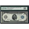 Image 1 : 1914 $5 Federal Reserve Note New York Fr.850 PMG Choice Very Fine 35