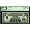 Image 1 : 1899 $2 'Mini-Porthole' Silver Certificate Note Fr.256 PCGS Choice About New 55P