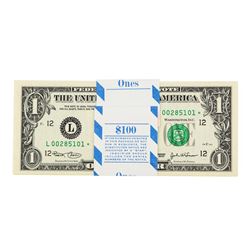 Pack of (100) Consecutive 2003 $1 Federal Reserve STAR Notes San Francisco