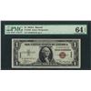 Image 1 : 1935A $1 Hawaii Silver Certificate WWII Emergency Note PMG Choice Uncirculated 6