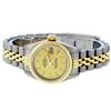 Image 4 : Rolex Ladies Two Tone 14K Champagne Index Datejust Wristwatch