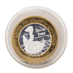 .999 Silver Palms Casino Las Vegas, NV $10 Casino Limited Edition Gaming Token