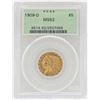 Image 1 : 1909-D $2 1/2 Indian Head Quarter Eagle Gold Coin PCGS MS62