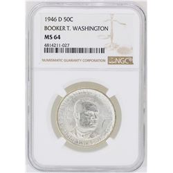 1946-D Booker T. Washington Memorial Half Dollar Coin NGC MS64