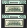 Image 2 : Lot of (2) Consecutive 2001 $100 Federal Reserve STAR Notes PCGS Gem New 66PPQ