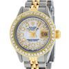 Image 2 : Rolex Ladies Two Tone Mother Of Pearl String Diamond Datejust Wristwatch