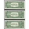 Image 2 : Lot of (3) Consecutive 1957 $1 Silver Certificate STAR Notes Uncirculated