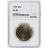Image 1 : 1943 Walking Liberty Half Dollar Coin NGC MS64