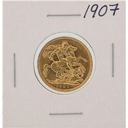 1907 Great Britain Sovereign Gold Coin