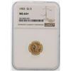 Image 1 : 1903 $2 1/2 Liberty Head Quarter Eagle Gold Coin NGC MS64+