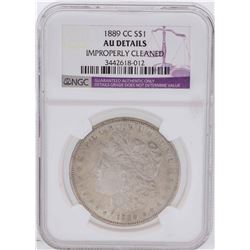 1889-CC $1 Morgan Silver Dollar Coin NGC AU Details