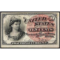 March 3, 1863 Ten Cent 4th Issue Fractional Note