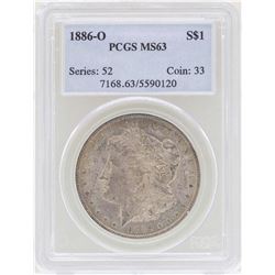 1886-O $1 Morgan Silver Dollar Coin PCGS MS63