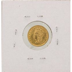 1857 $1 Indian Princess Head Gold Coin