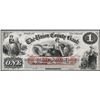 Image 1 : 1800's $1 The Union County Bank Obsolete Note