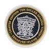 Image 1 : .999 Silver Treasure Island Las Vegas, Nevada $10 Casino Limited Edition Gaming