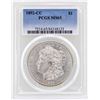 Image 1 : 1892-CC $1 Morgan Silver Dollar Coin PCGS MS65