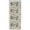 Image 1 : Uncut Sheet of (4) State of Louisiana Baby Bond Obsolete Notes