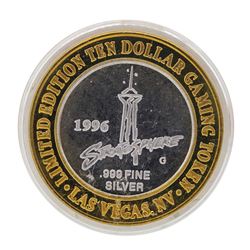 .999 Silver Stratosphere Las Vegas, Nevada $10 Casino Limited Edition Gaming Tok