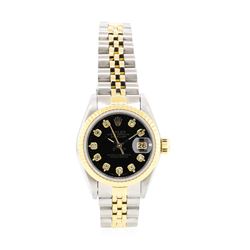 14KT Yellow Gold and Stainless Steel Ladies Rolex Oyster Perpetual Datejust Wris