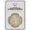 Image 1 : 1881-CC $1 Morgan Silver Dollar Coin NGC MS63