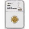 Image 1 : 1906 $2 1/2 Liberty Head Quarter Eagle Gold Coin NGC MS64