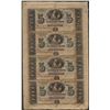 Image 1 : Uncut Sheet of 1800's $5 Citizens Bank of Louisiana Obsolete Notes