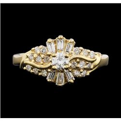 10KT Yellow Gold 0.65 ctw Diamond Ring