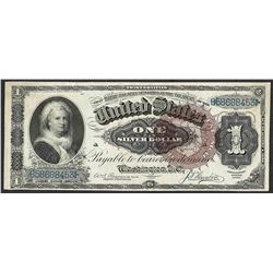 1886 $1 Martha Washington Silver Certificate Note