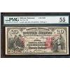 Image 1 : 1875 $20 Milford, Delaware National Currency Note CH# 2340 PMG About Uncirculate