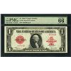 Image 1 : 1923 $1 Legal Tender Note Fr.40 Low Serial PMG Gem Uncirculated 66EPQ