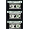 Image 1 : Lot of (3) 1928B $20 Federal Reserve Notes Fr.2052-G PMG Gem Uncirculated 65EPQ