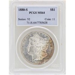 1880-S $1 Morgan Silver Dollar Coin PCGS MS64