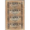 Image 1 : Uncut Sheet of 1800's $20 Canal Bank Obsolete Notes