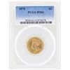 Image 1 : 1878 $3 Indian Princess Head Gold Coin PCGS MS61