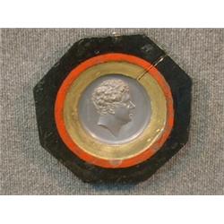 Un relief en étain à l'effigie de George III dessiné par Sir Francis Legatt Chantrey, 1781-1842,...