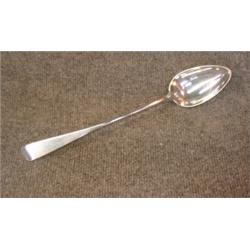 Une cuillère à ragoût écossaise d'époque George III en argent, poinçons d'Édimbourg, 1801, R. Gre...