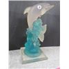 Image 1 : Glass Dolphin Decoration 11"x5"