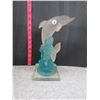 Image 3 : Glass Dolphin Decoration 11"x5"