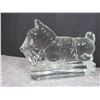 Image 4 : Glass Scotty Dog Paper Weight 7"x5"