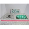 Image 1 : Lot of 3 License Plates-JD,Action,65 Sask