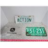 Image 2 : Lot of 3 License Plates-JD,Action,65 Sask
