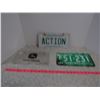 Image 4 : Lot of 3 License Plates-JD,Action,65 Sask