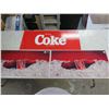 Image 1 : 3 Coca Cola Plexi Signs (2-23"x11.5" + 1-28"x11.5")