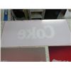 Image 6 : 3 Coca Cola Plexi Signs (2-23"x11.5" + 1-28"x11.5")