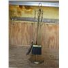 Image 1 : Brass Fireplace Utensil Stand +Utensils (4) 26" Tall