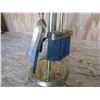 Image 3 : Brass Fireplace Utensil Stand +Utensils (4) 26" Tall