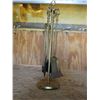 Image 5 : Brass Fireplace Utensil Stand +Utensils (4) 26" Tall